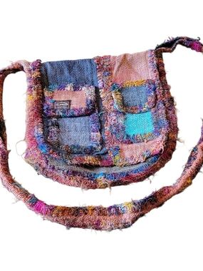 Kyber Boho Multicolor Patchwork Crossbody Bag